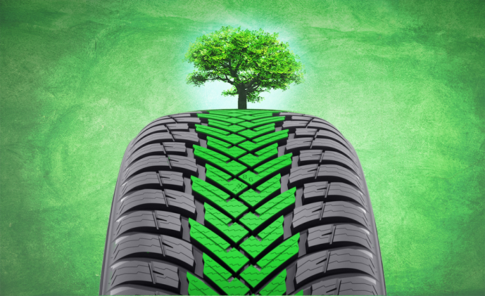 green tires